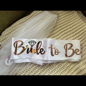 Bridal Headpiece, Sash, and Veil 💕✨